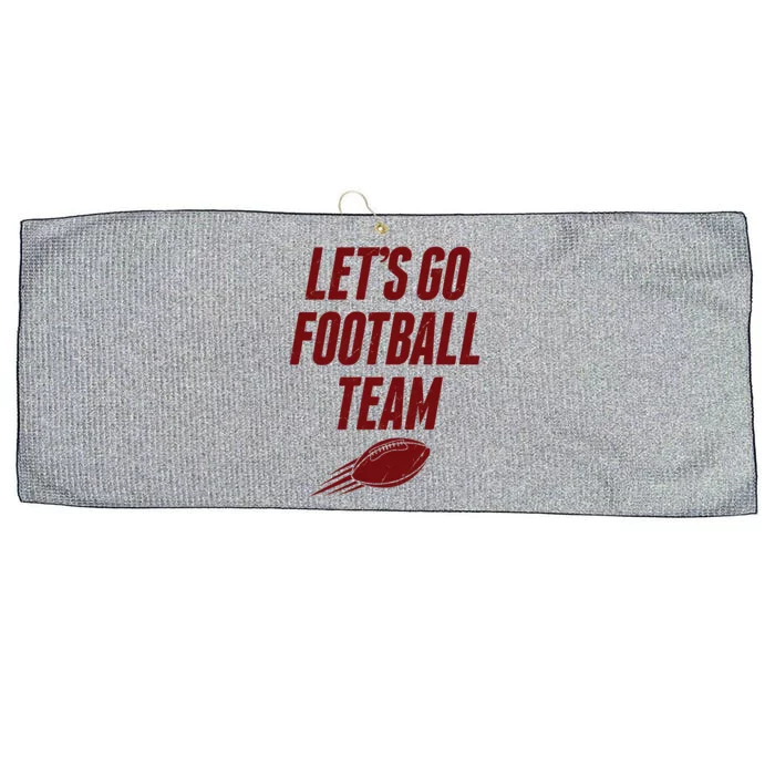 Let's Go Football Team Washington Football Fan Large Microfiber Waffle Golf Towel