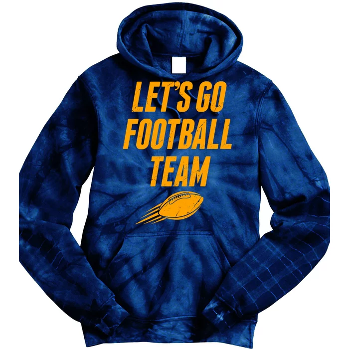 Let's Go Football Team Washington Football Fan Tie Dye Hoodie