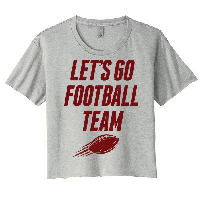 Let's Go Football Team Washington Football Fan Women's Crop Top Tee