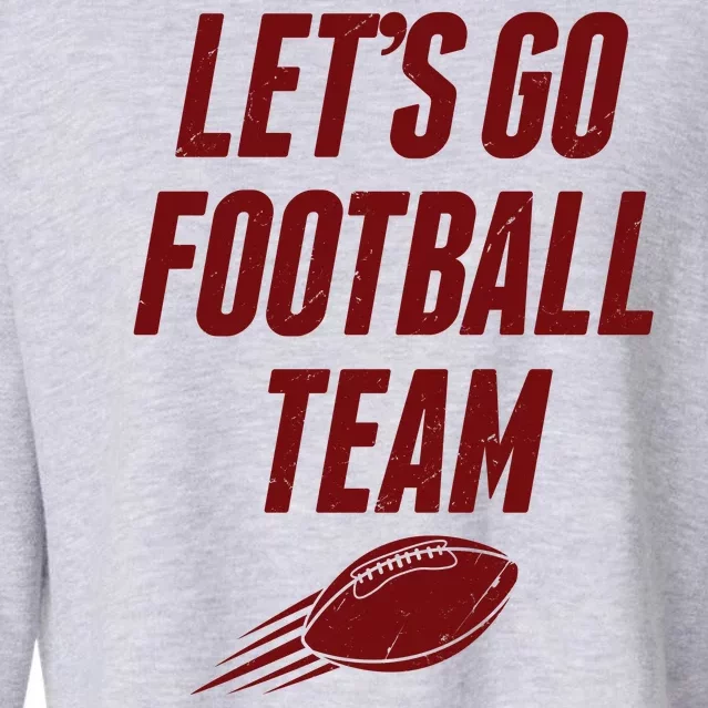 Let's Go Football Team Washington Football Fan Cropped Pullover Crew