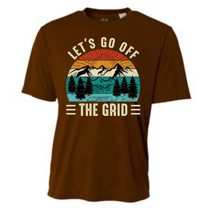 Lets Go Off The Grid Hiking Cooling Performance Crew T-Shirt