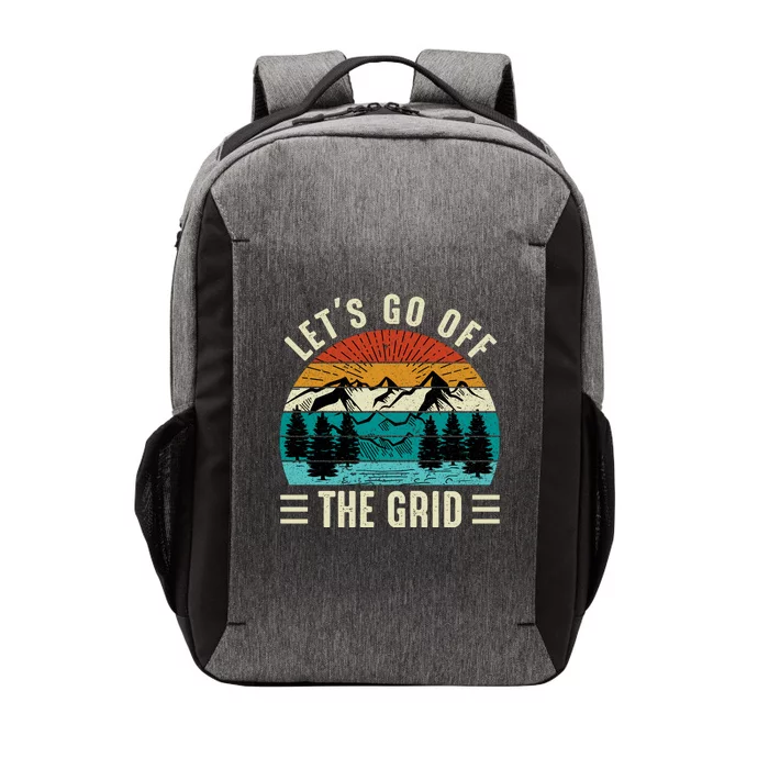 Lets Go Off The Grid Hiking Vector Backpack