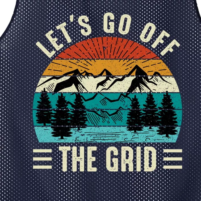 Lets Go Off The Grid Hiking Mesh Reversible Basketball Jersey Tank