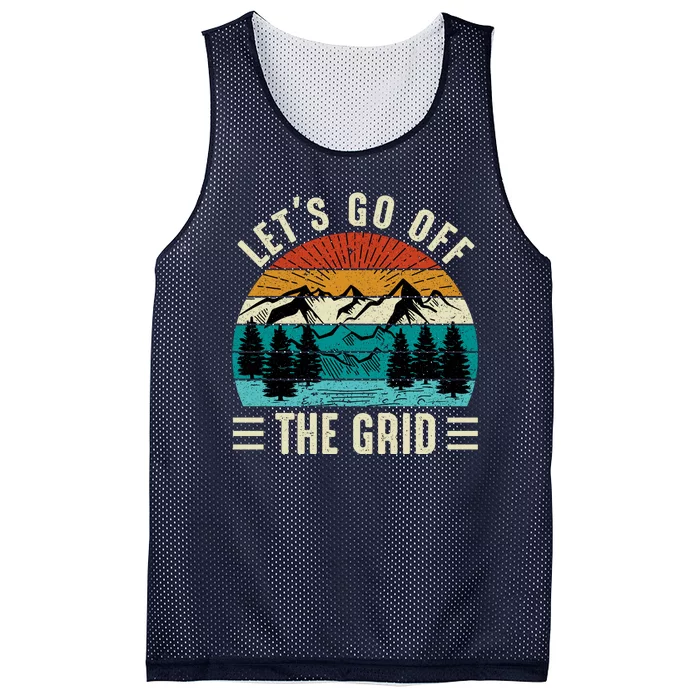 Lets Go Off The Grid Hiking Mesh Reversible Basketball Jersey Tank