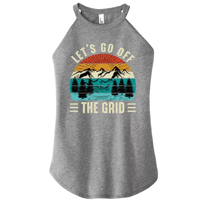 Lets Go Off The Grid Hiking Women’s Perfect Tri Rocker Tank