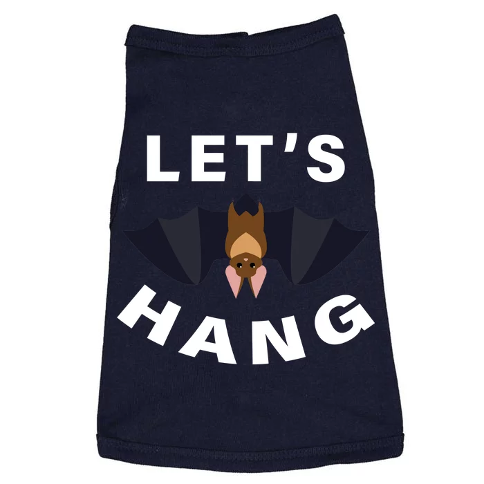 Lets Hang Funny Halloween Bat Doggie Tank