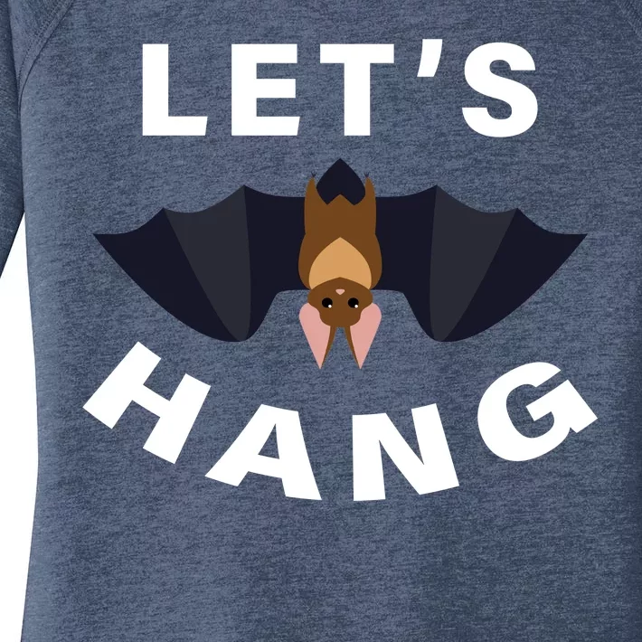 Lets Hang Funny Halloween Bat Women's Perfect Tri Tunic Long Sleeve Shirt