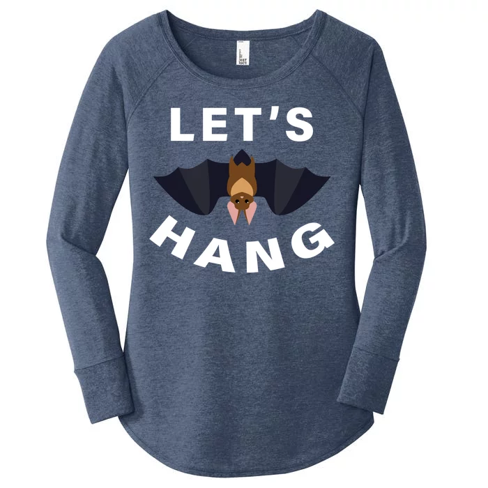 Lets Hang Funny Halloween Bat Women's Perfect Tri Tunic Long Sleeve Shirt