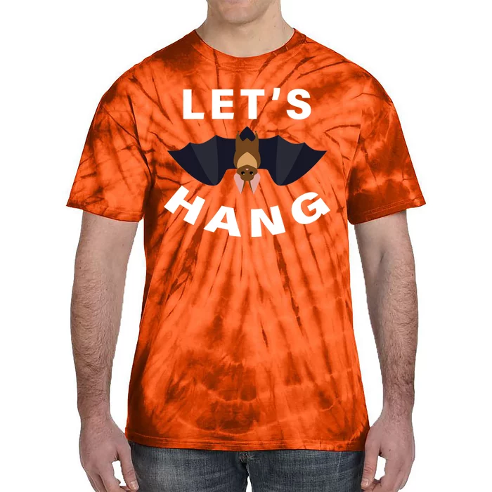 Lets Hang Funny Halloween Bat Tie-Dye T-Shirt