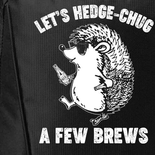 Let's Hedge-Chug A Few Brews Hedgehog Beers City Backpack