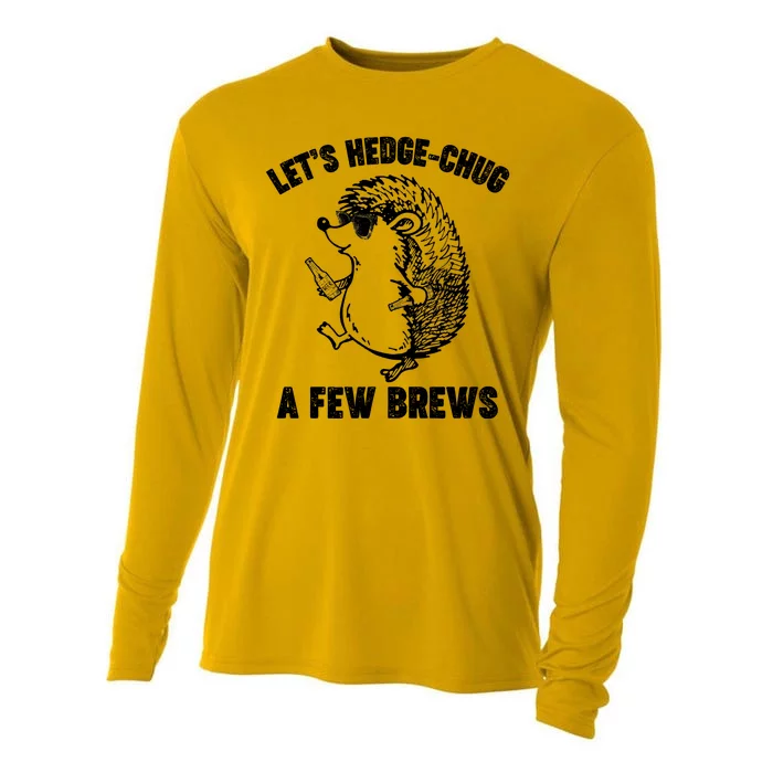 Let's Hedge-Chug A Few Brews Hedgehog Beers Cooling Performance Long Sleeve Crew