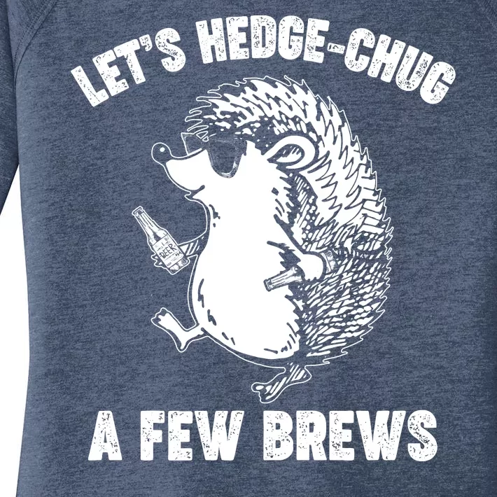 Let's Hedge-Chug A Few Brews Hedgehog Beers Women's Perfect Tri Tunic Long Sleeve Shirt