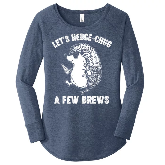 Let's Hedge-Chug A Few Brews Hedgehog Beers Women's Perfect Tri Tunic Long Sleeve Shirt