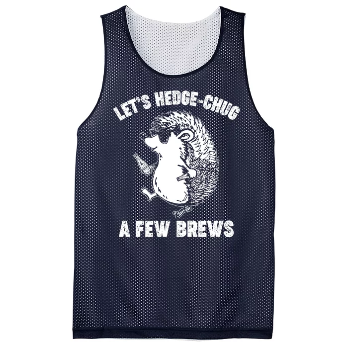 Let's Hedge-Chug A Few Brews Hedgehog Beers Mesh Reversible Basketball Jersey Tank