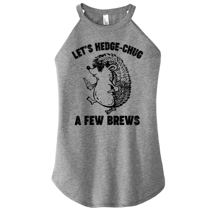 Let's Hedge-Chug A Few Brews Hedgehog Beers Women’s Perfect Tri Rocker Tank