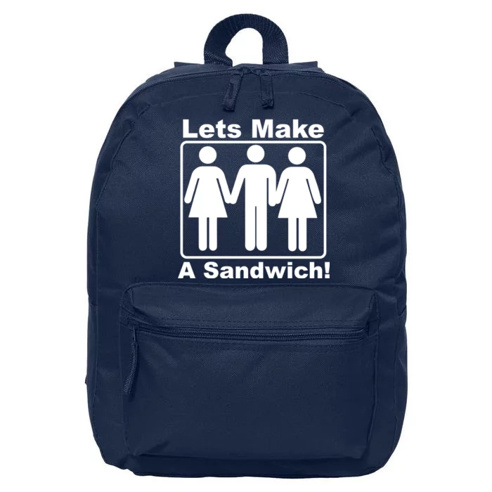 Lets Make A Sandwich 16 in Basic Backpack