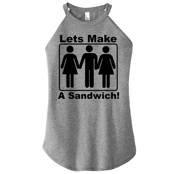 Lets Make A Sandwich Women’s Perfect Tri Rocker Tank