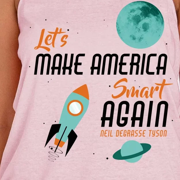 Let's Make America Smart Again Women's Knotted Racerback Tank