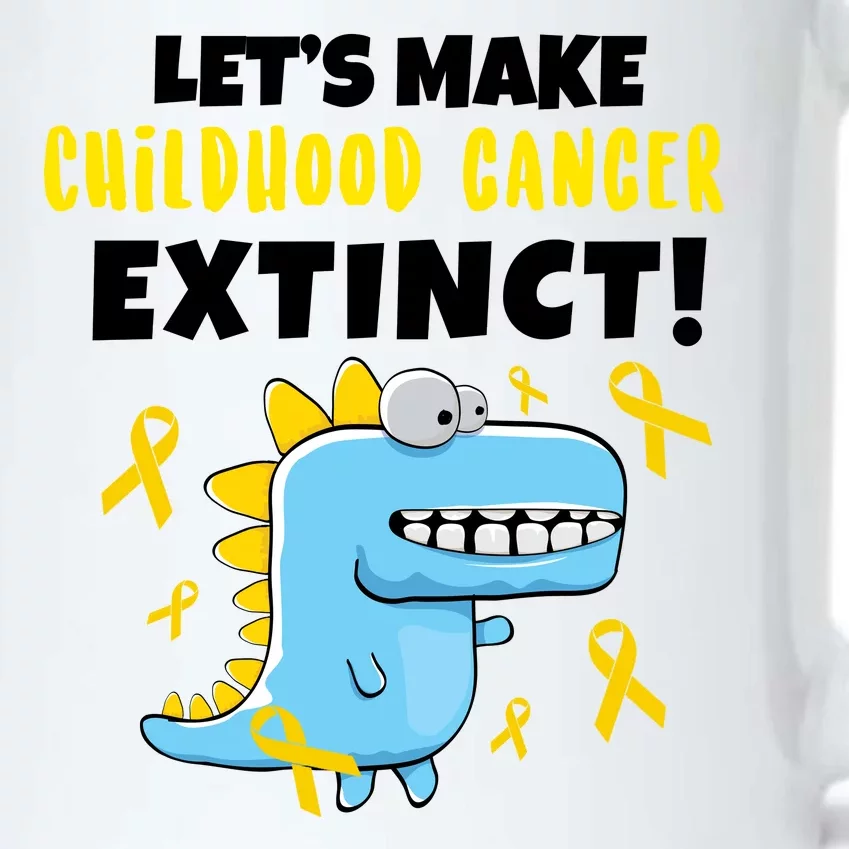 Lets Make Childhood Cancer Extinct Dinosaur Black Color Changing Mug