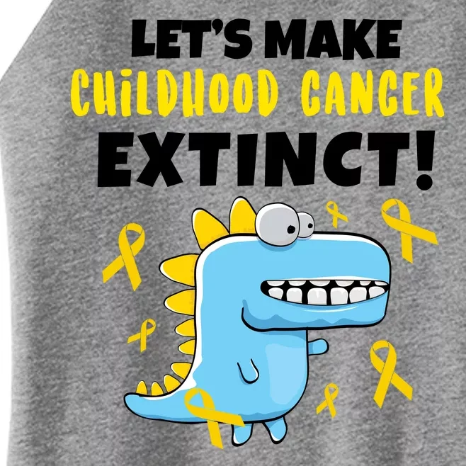 Lets Make Childhood Cancer Extinct Dinosaur Women’s Perfect Tri Rocker Tank