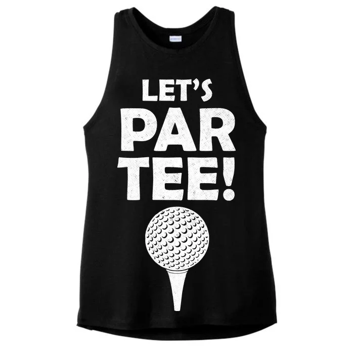 Let's Partee Golf Party Ladies Tri-Blend Wicking Tank