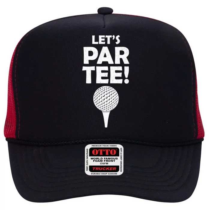 Let's Partee Golf Party High Crown Mesh Trucker Hat