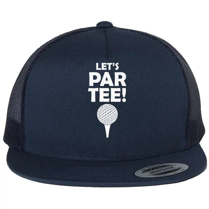 Let's Partee Golf Party Flat Bill Trucker Hat