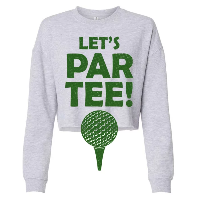 Let's Partee Golf Party Cropped Pullover Crew