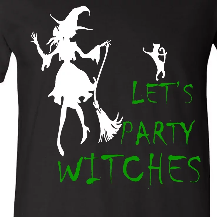 Let's Party Witches V-Neck T-Shirt