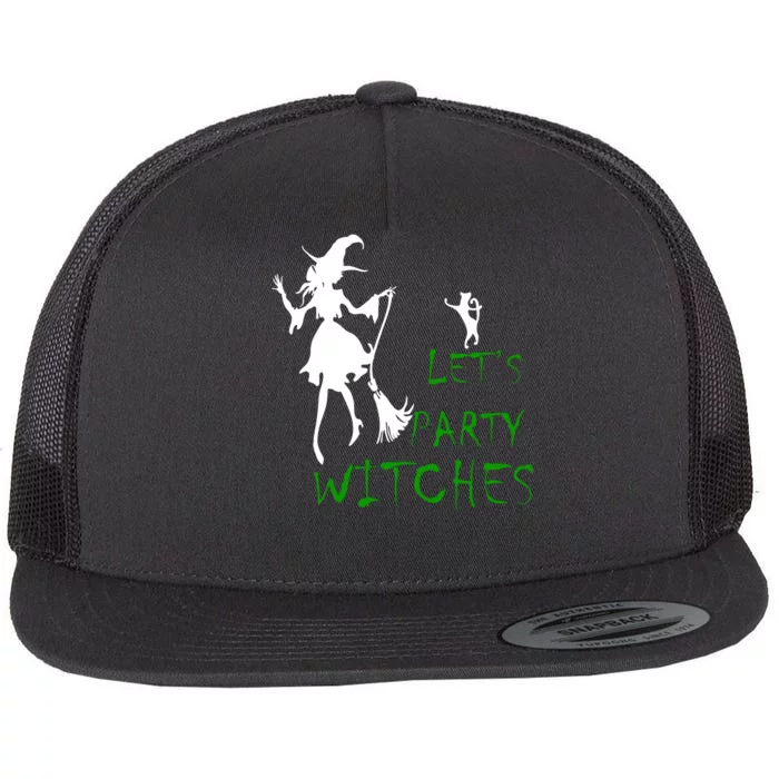 Let's Party Witches Flat Bill Trucker Hat