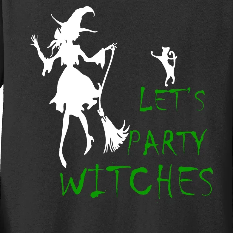 Let's Party Witches Kids Long Sleeve Shirt