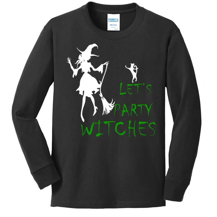 Let's Party Witches Kids Long Sleeve Shirt