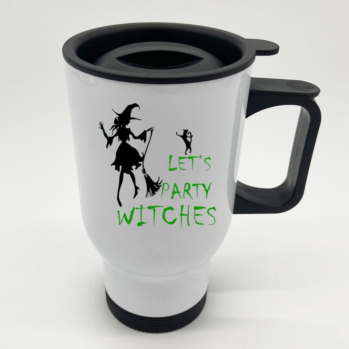 Let's Party Witches Front & Back Stainless Steel Travel Mug