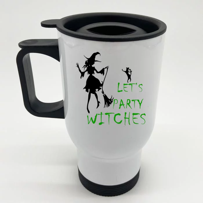 Let's Party Witches Front & Back Stainless Steel Travel Mug