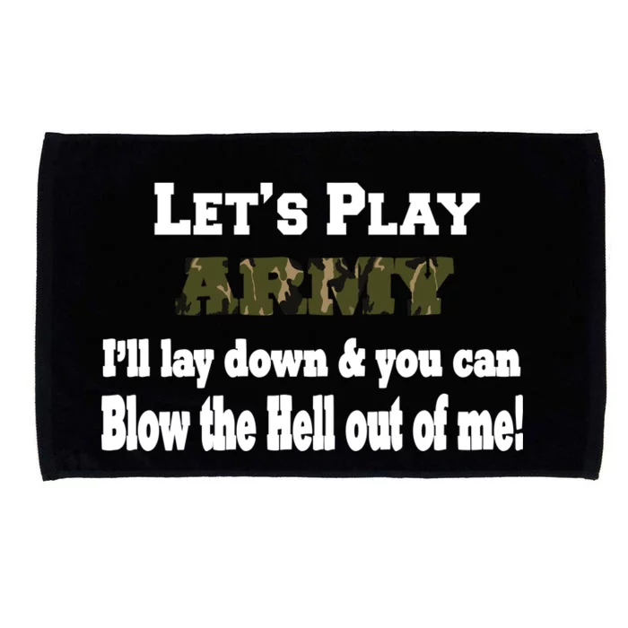 Let's Play Army Blow Me Microfiber Hand Towel