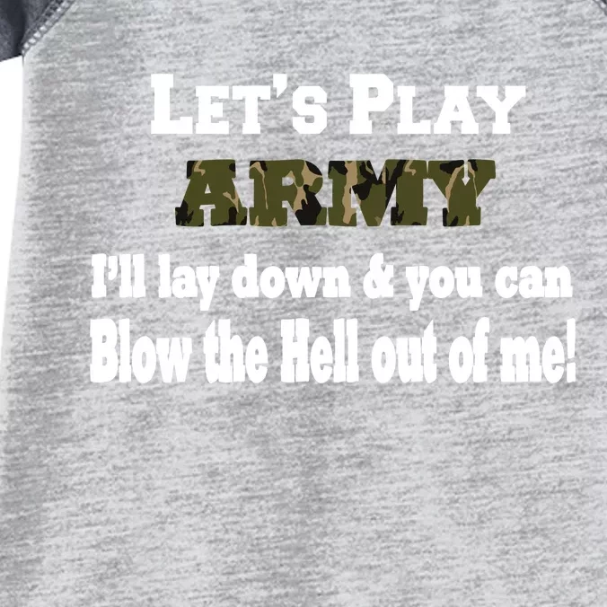 Let's Play Army Blow Me Infant Baby Jersey Bodysuit