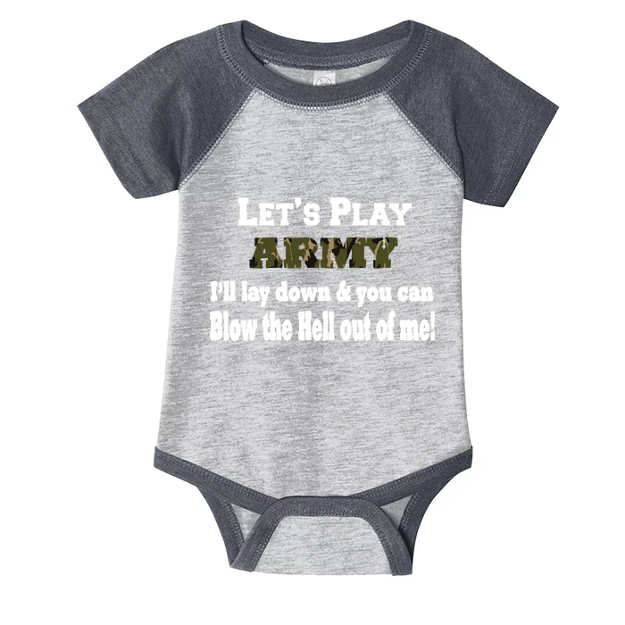 Let's Play Army Blow Me Infant Baby Jersey Bodysuit