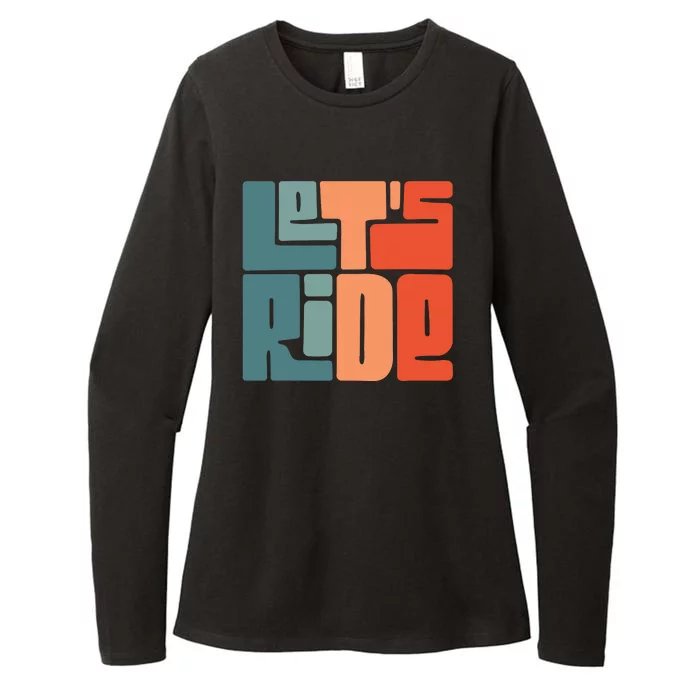 Let's Ride Womens CVC Long Sleeve Shirt