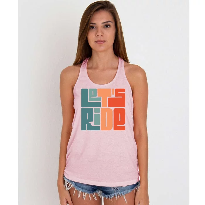 Let's Ride Women's Knotted Racerback Tank