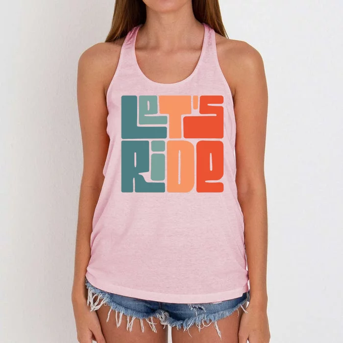 Let's Ride Women's Knotted Racerback Tank