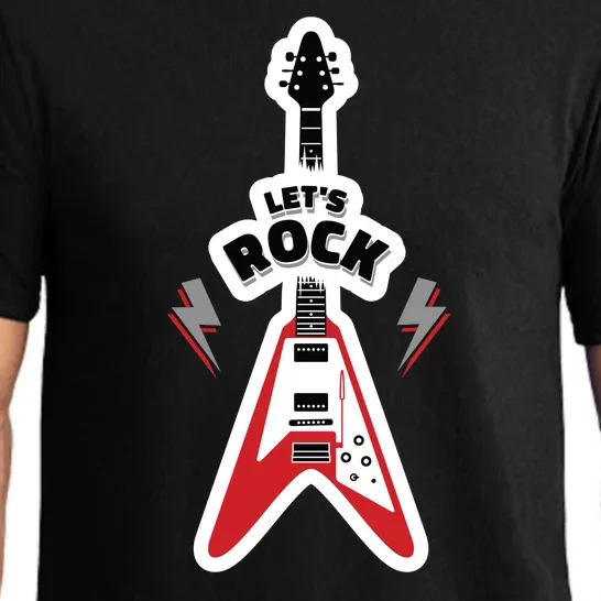 Let's Rock Guitar Pajama Set