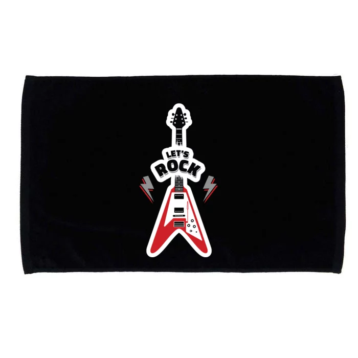 Let's Rock Guitar Microfiber Hand Towel