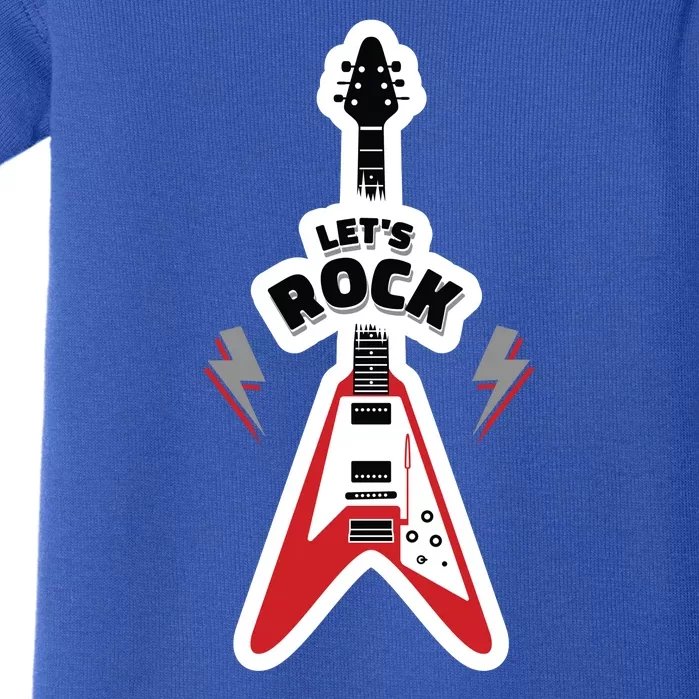 Let's Rock Guitar Baby Bodysuit