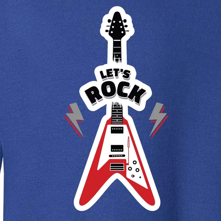 Let's Rock Guitar Toddler Sweatshirt