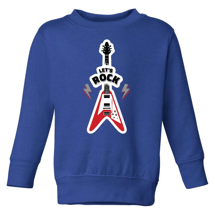 Let's Rock Guitar Toddler Sweatshirt