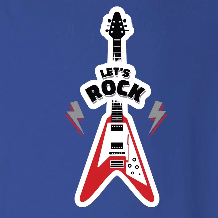 Let's Rock Guitar Toddler Long Sleeve Shirt