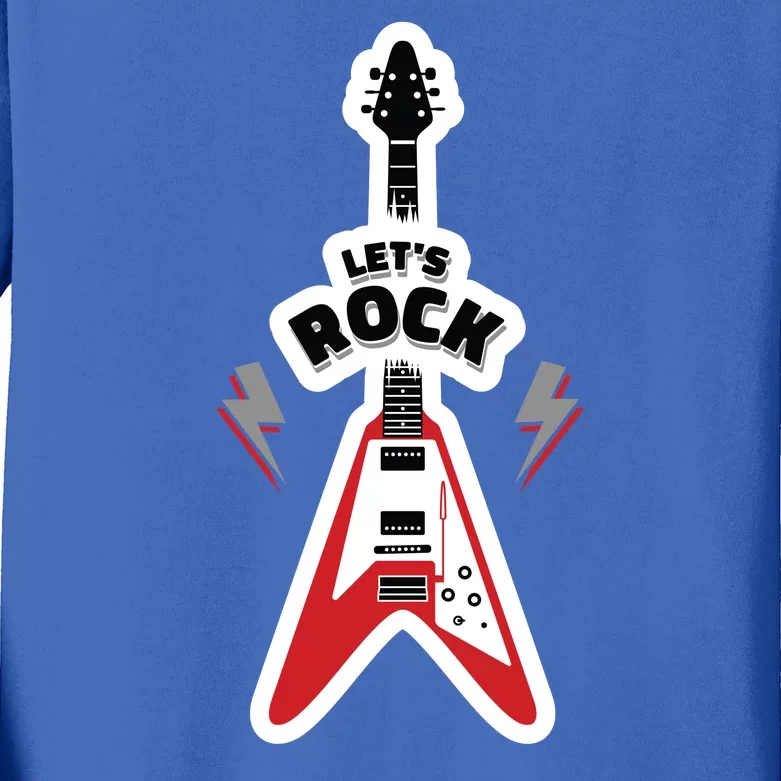 Let's Rock Guitar Kids Long Sleeve Shirt