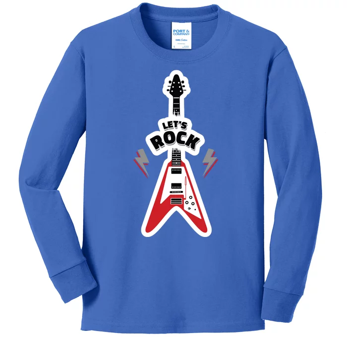 Let's Rock Guitar Kids Long Sleeve Shirt