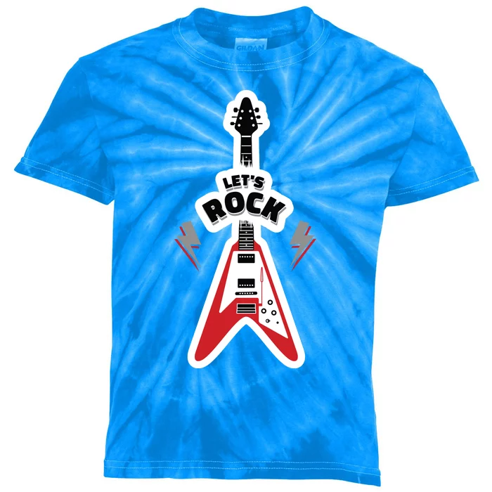 Let's Rock Guitar Kids Tie-Dye T-Shirt