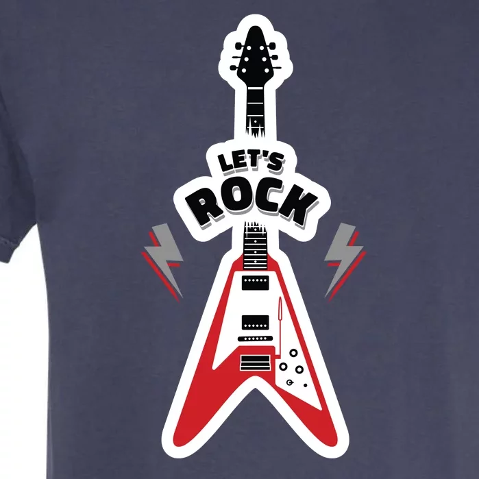 Let's Rock Guitar Garment-Dyed Heavyweight T-Shirt